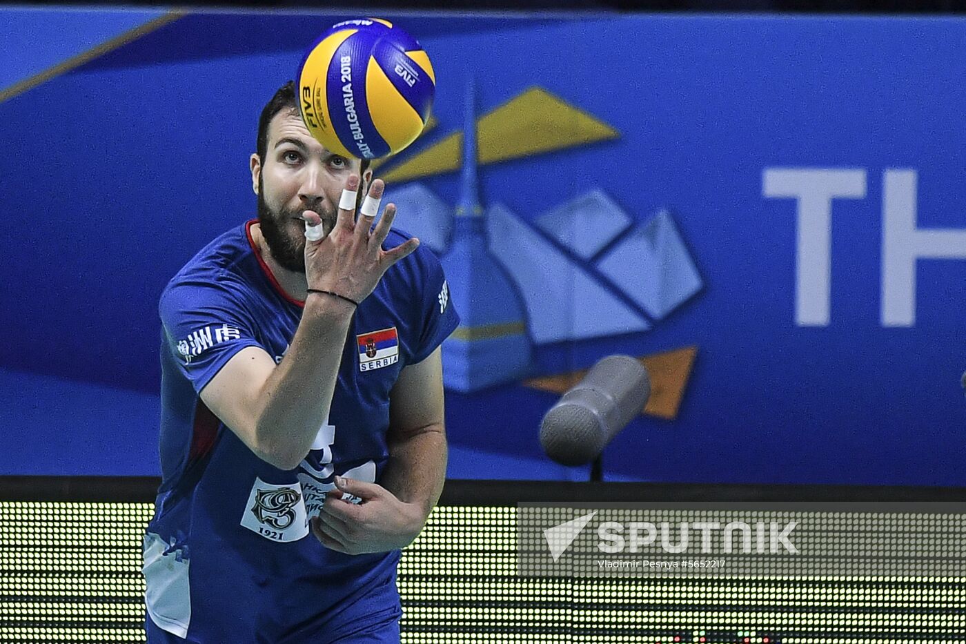 Italy Volleyball Worlds Serbia - USA
