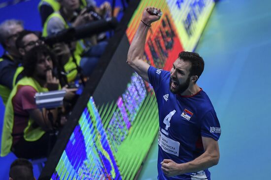 Italy Volleyball Worlds Serbia - USA