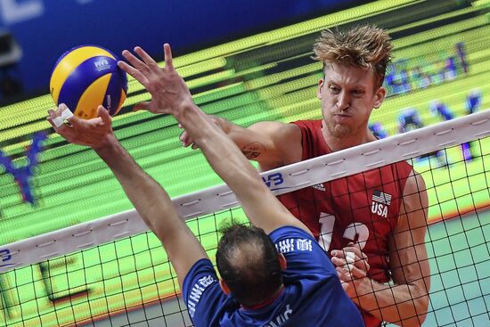 Italy Volleyball Worlds Serbia - USA