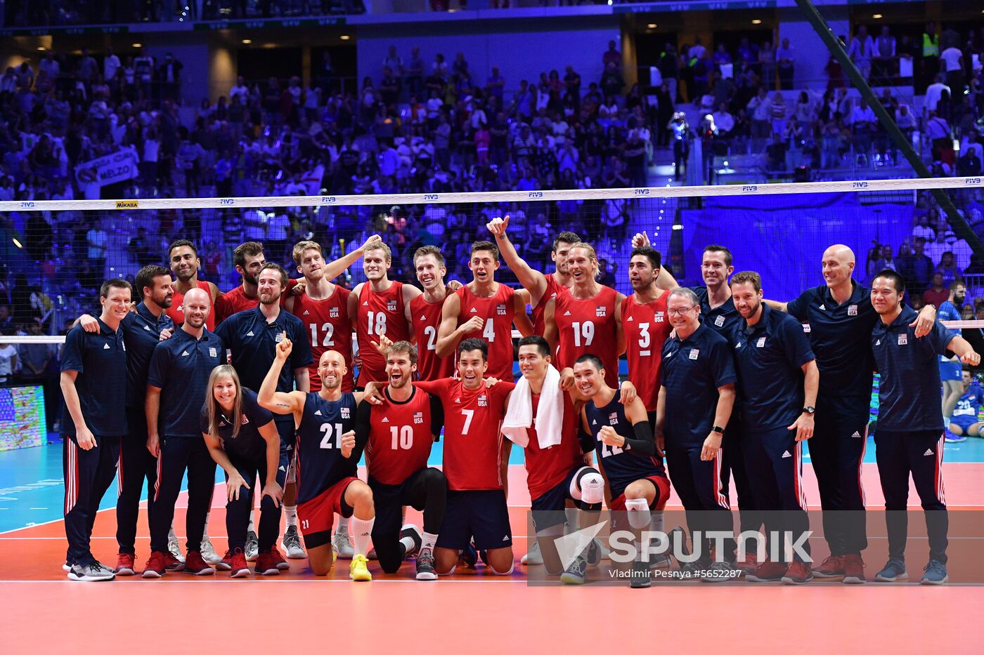 Italy Volleyball Worlds Serbia - USA