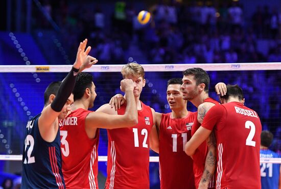 Italy Volleyball Worlds Serbia - USA