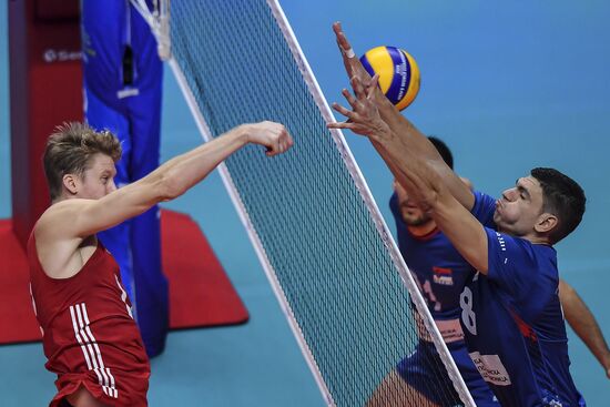 Italy Volleyball Worlds Serbia - USA