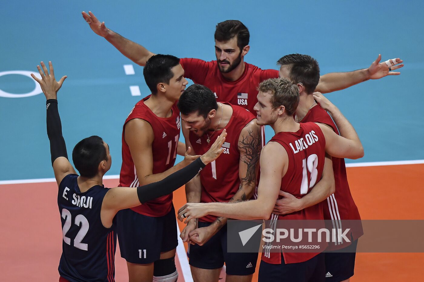 Italy Volleyball Worlds Serbia - USA