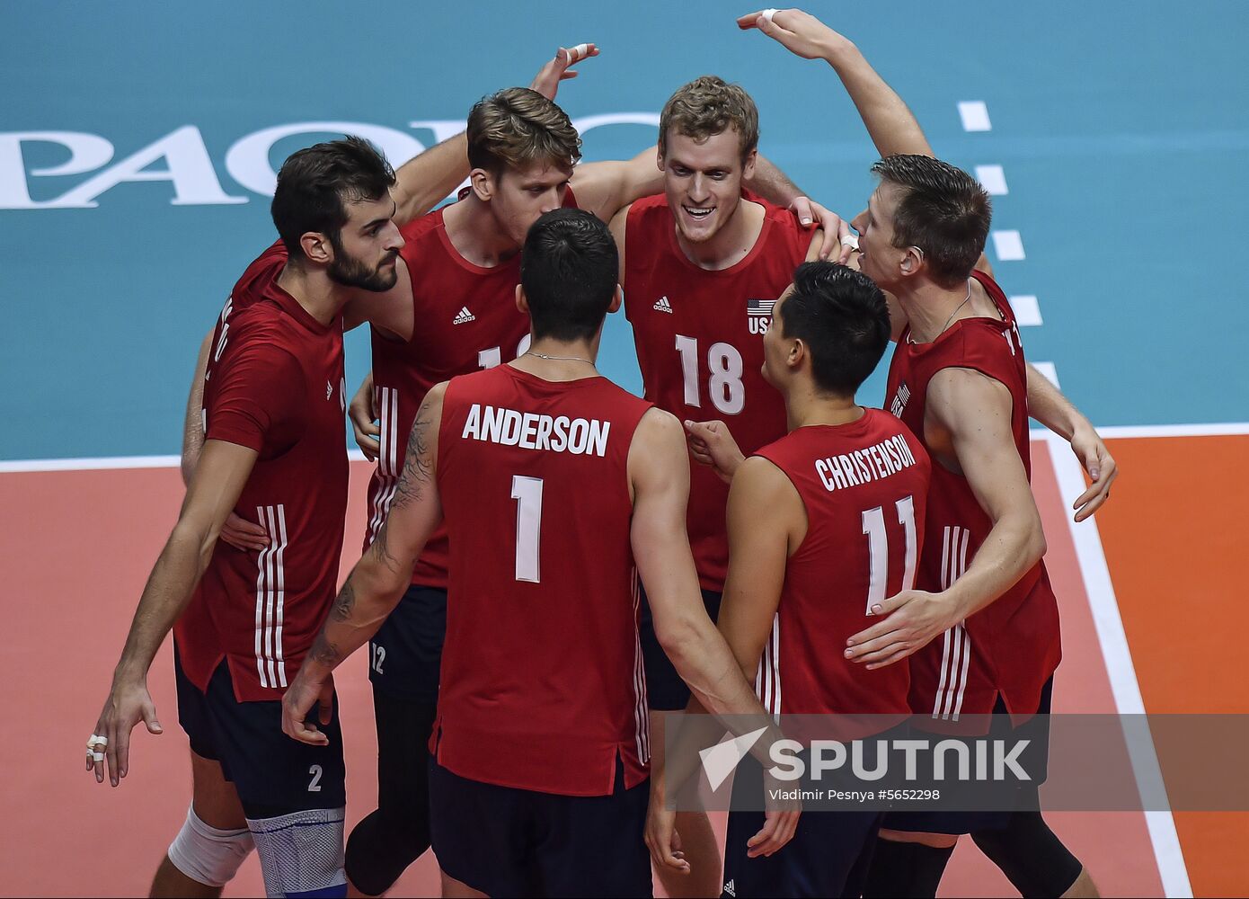 Italy Volleyball Worlds Serbia - USA