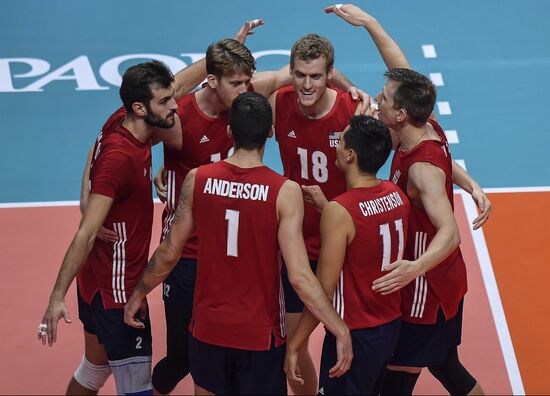Italy Volleyball Worlds Serbia - USA
