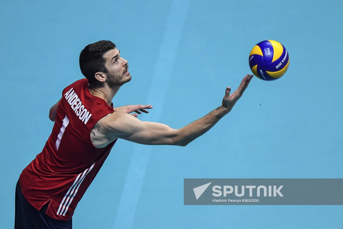 Italy Volleyball Worlds Serbia - USA