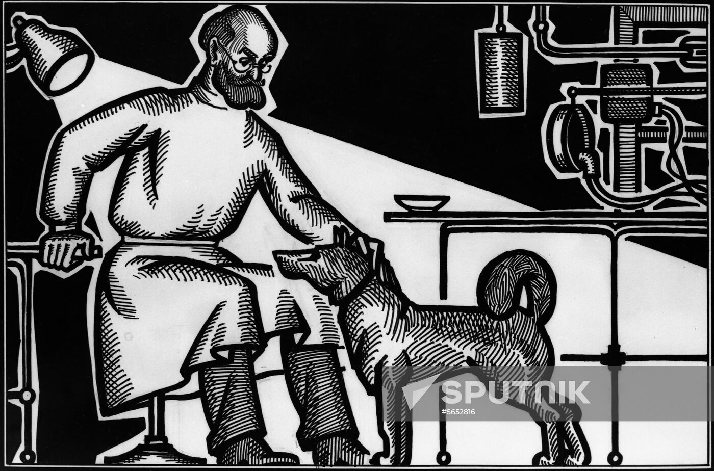 Engraving 'Ivan Pavlov'