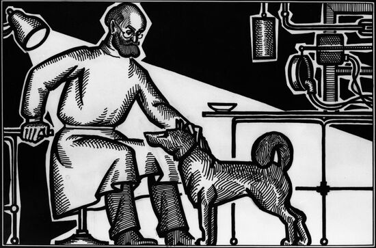 Engraving 'Ivan Pavlov'
