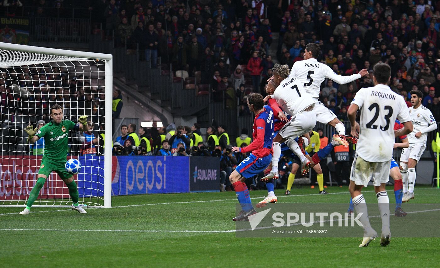 Russia Soccer Champions League CSKA - Real