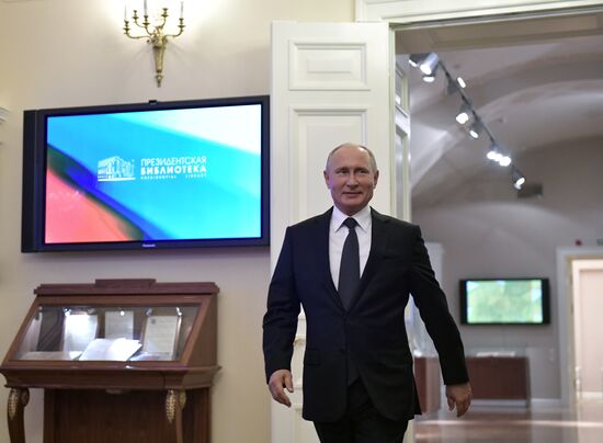 President Vladimir Putin visits St. Petersburg