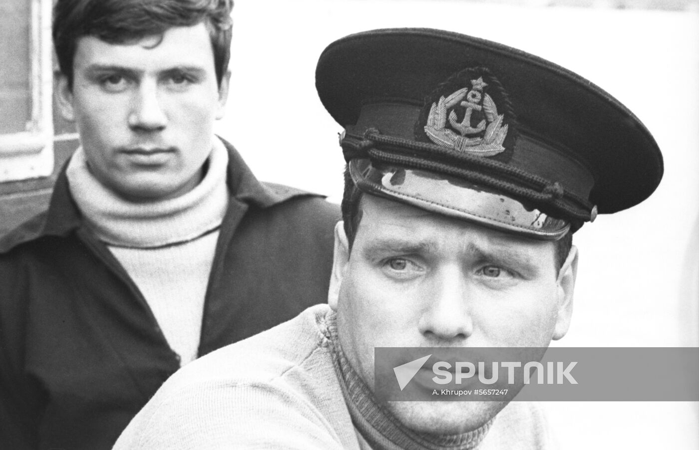 Captain Gennady Avuyunov and steersman Yuri Drisen