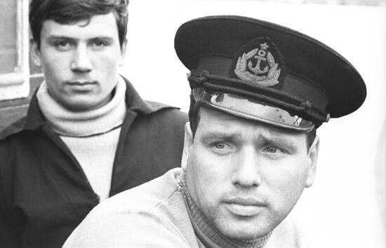 Captain Gennady Avuyunov and steersman Yuri Drisen