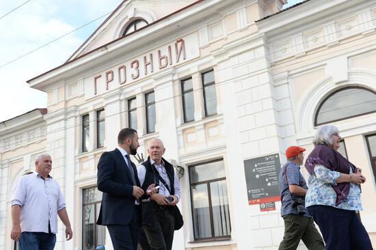 Golden Eagle train arrives in Grozny