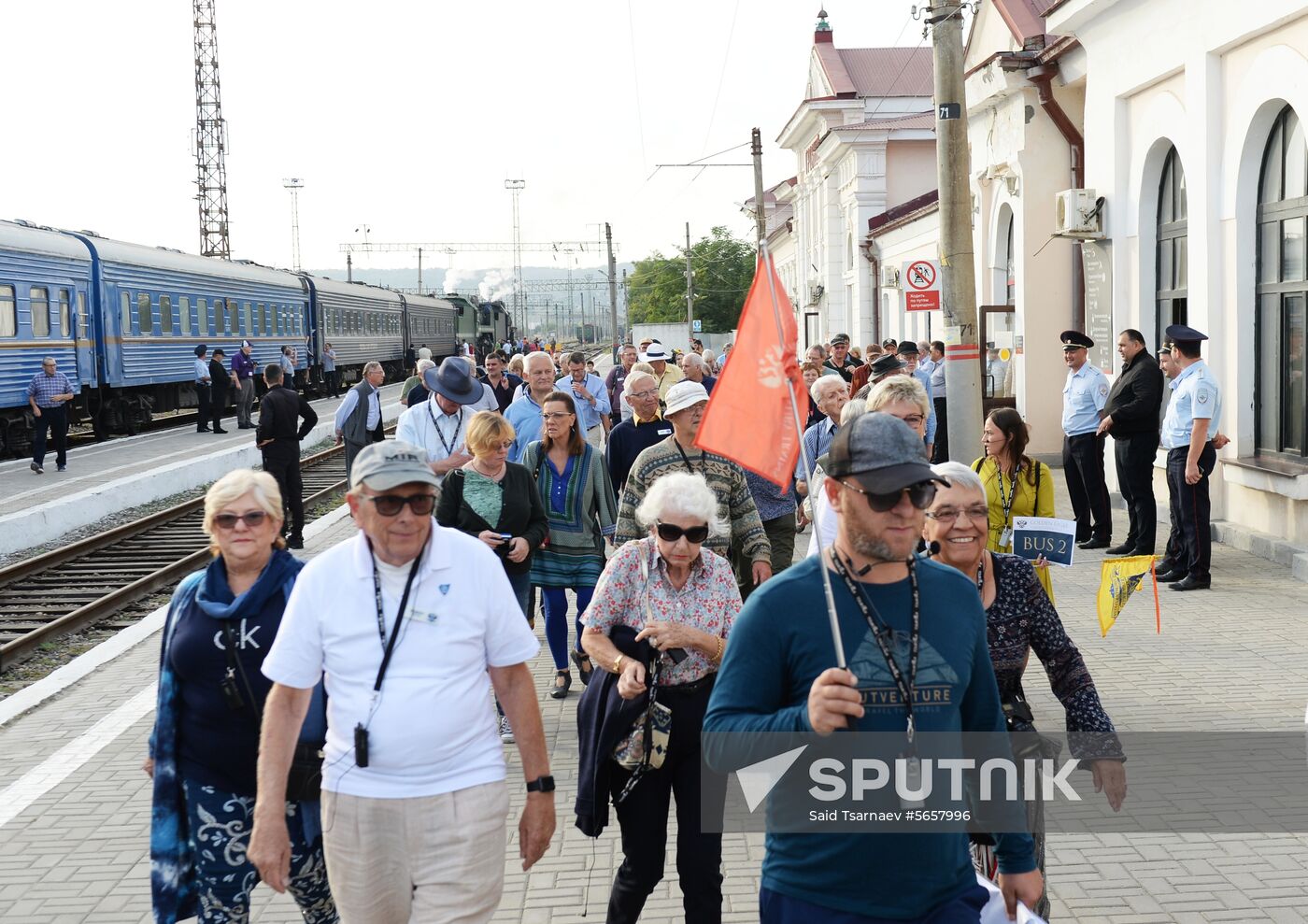 Golden Eagle train arrives in Grozny