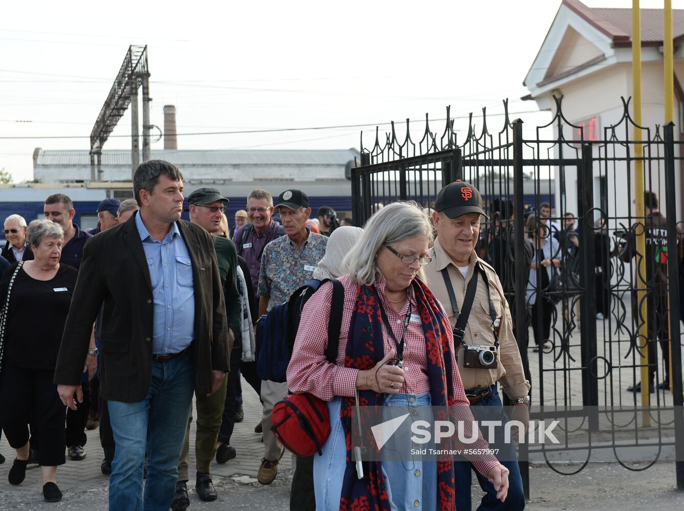 Golden Eagle train arrives in Grozny