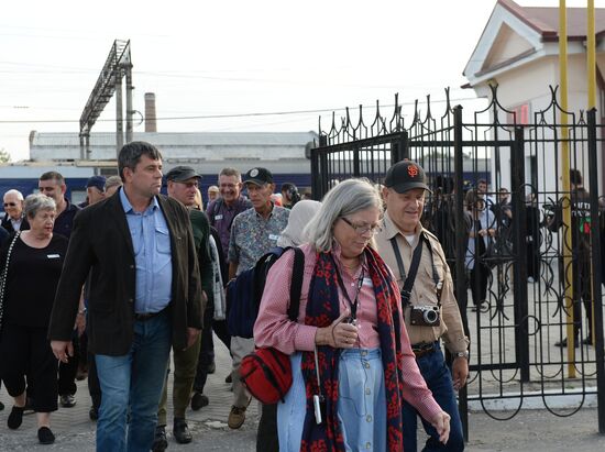 Golden Eagle train arrives in Grozny