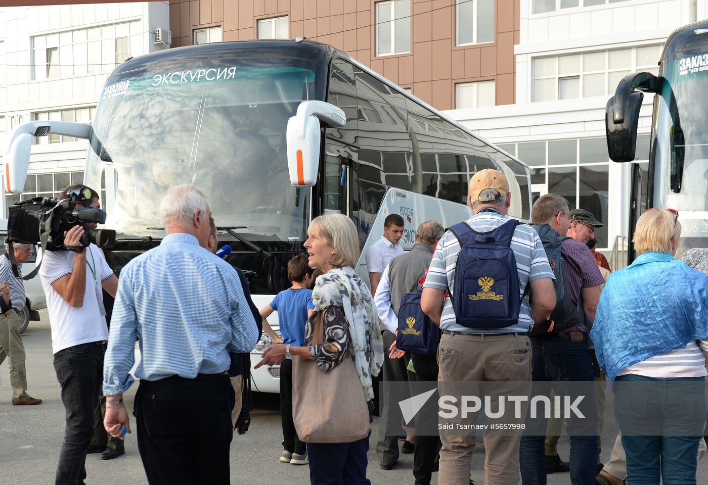 Golden Eagle train arrives in Grozny