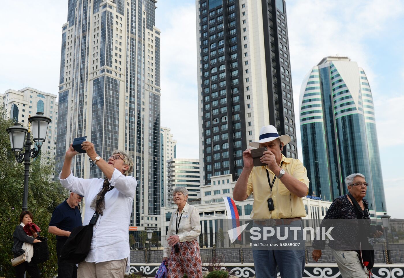 Golden Eagle train arrives in Grozny