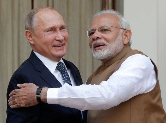President Vladimir Putin's official visit to India. Day two