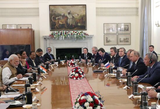 President Vladimir Putin's official visit to India. Day two