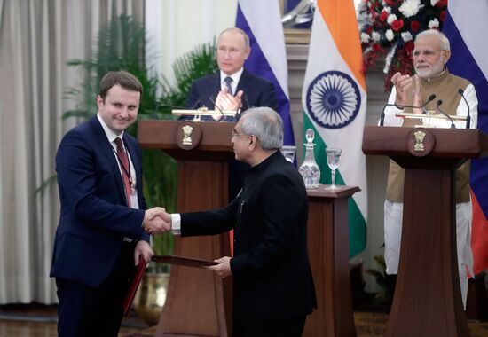 President Vladimir Putin's official visit to India. Day two