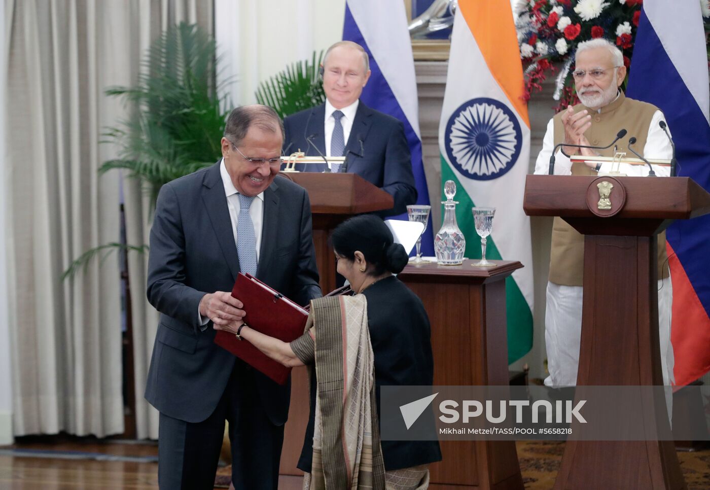 President Vladimir Putin's official visit to India. Day two