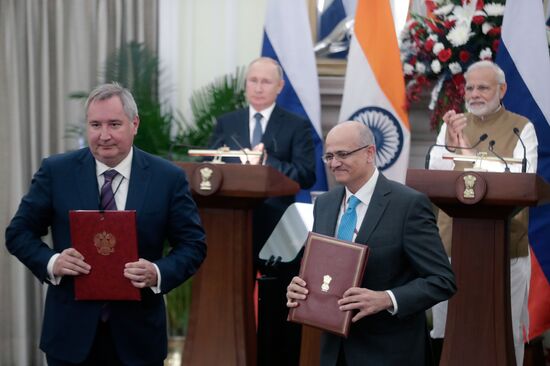 President Vladimir Putin's official visit to India. Day two