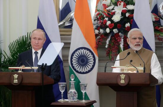 President Vladimir Putin's official visit to India. Day two