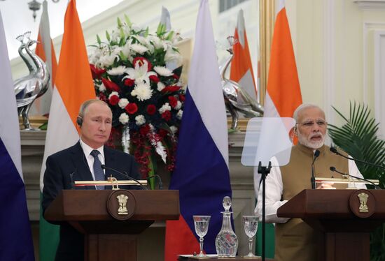 President Vladimir Putin's official visit to India. Day two