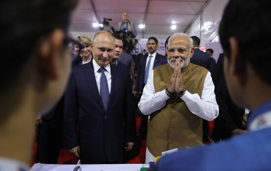 President Vladimir Putin's official visit to India. Day two