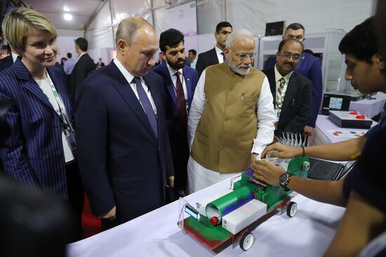President Vladimir Putin's official visit to India. Day two