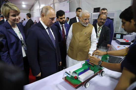 President Vladimir Putin's official visit to India. Day two