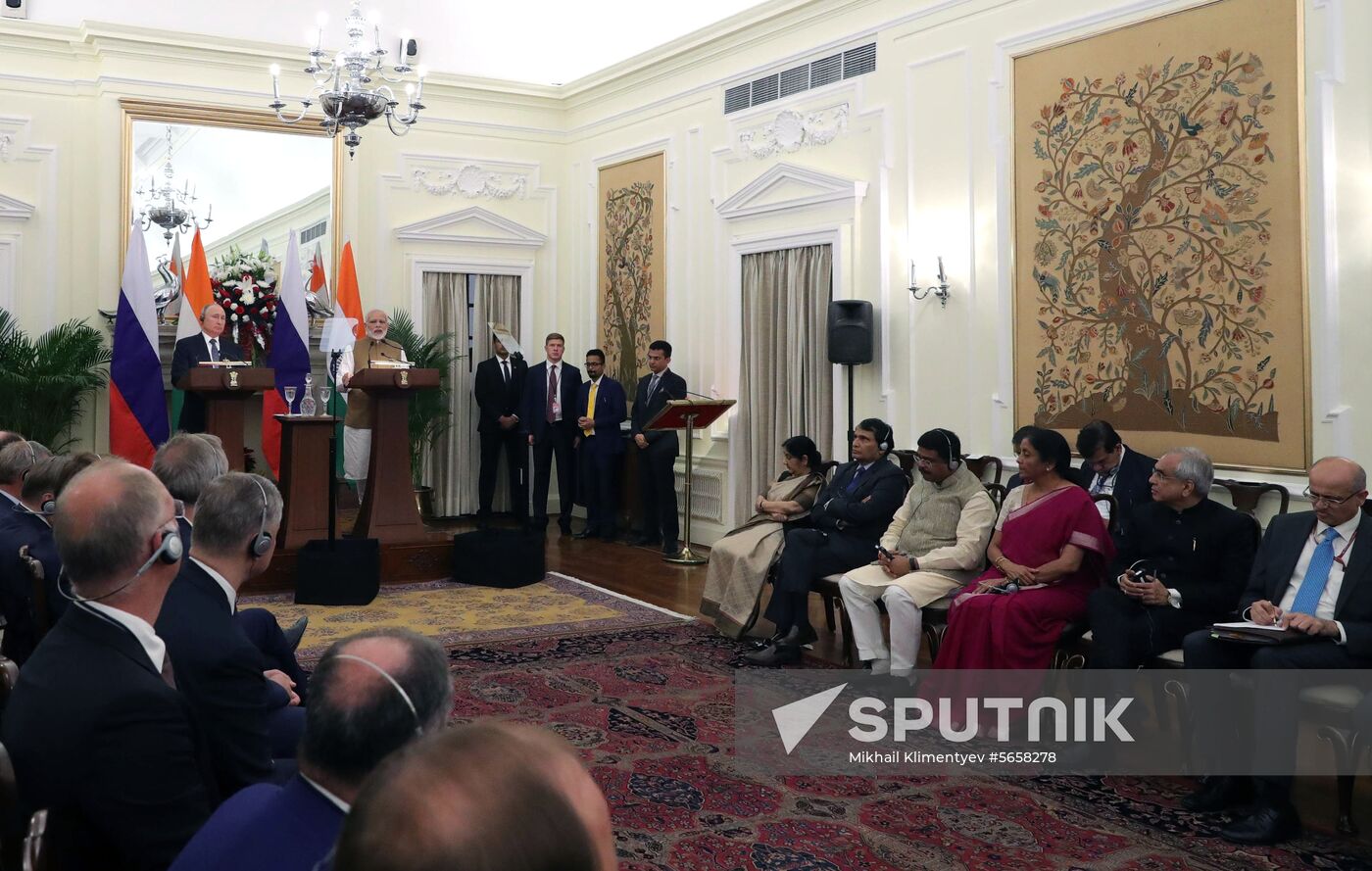 President Vladimir Putin's official visit to India. Day two