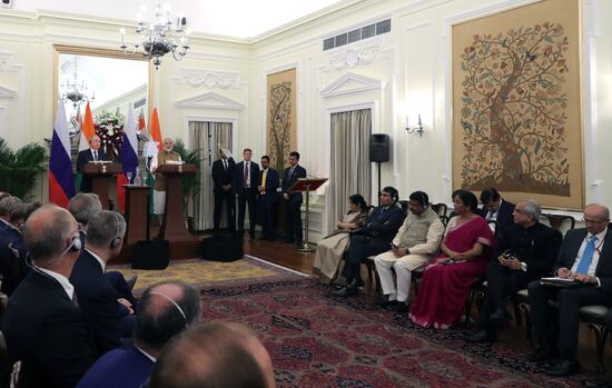 President Vladimir Putin's official visit to India. Day two