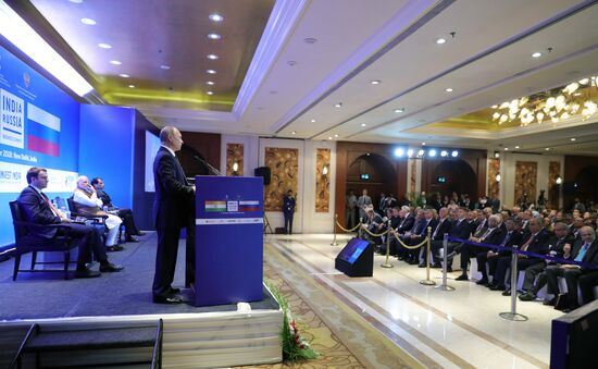 President Vladimir Putin's official visit to India. Day two