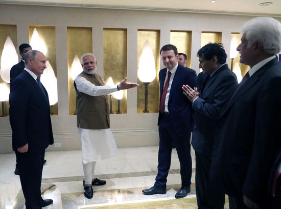 President Vladimir Putin's official visit to India. Day two