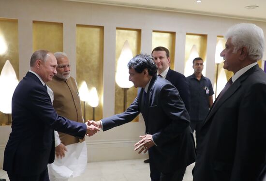 President Vladimir Putin's official visit to India. Day two