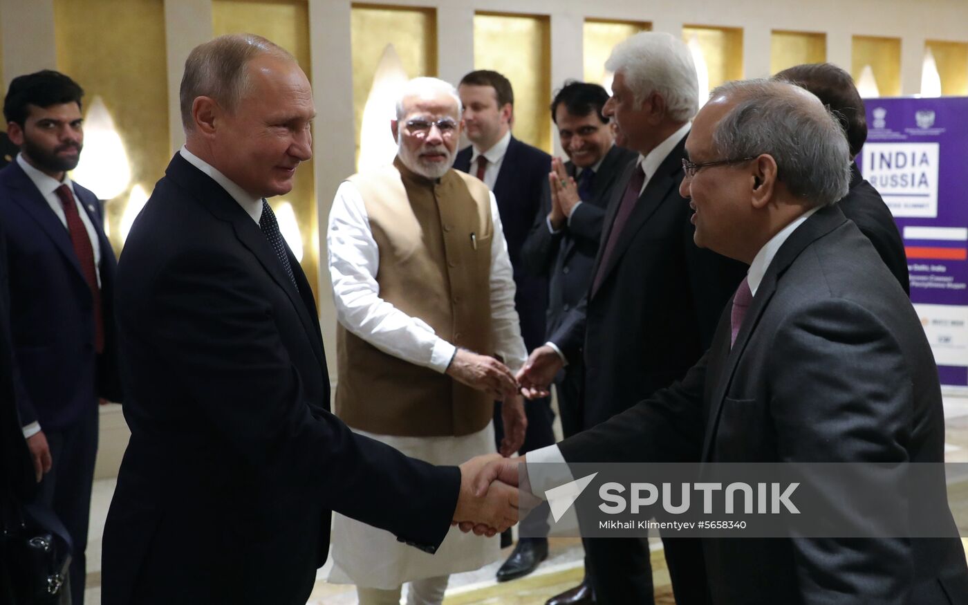 President Vladimir Putin's official visit to India. Day two