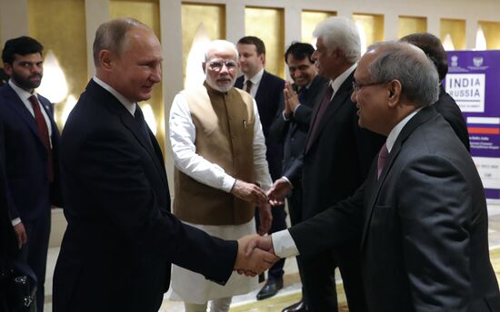 President Vladimir Putin's official visit to India. Day two