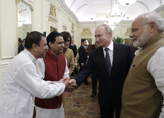 President Vladimir Putin's official visit to India. Day two