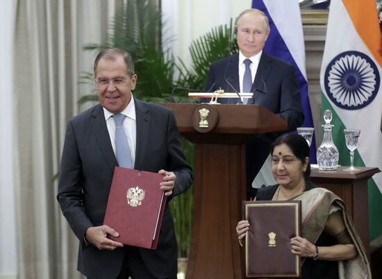 President Vladimir Putin's official visit to India. Day two