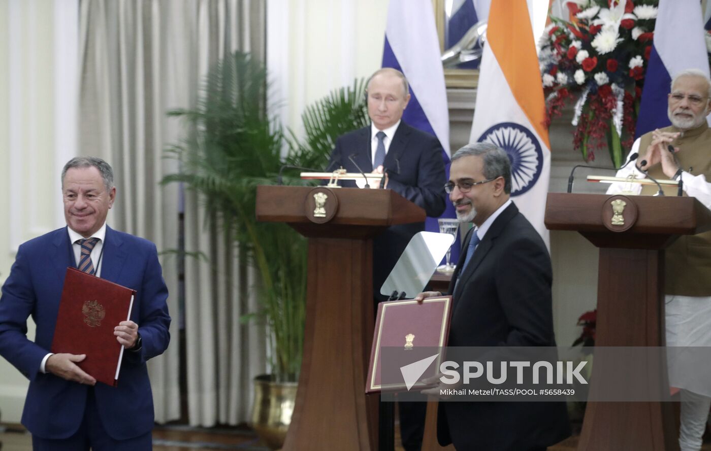 President Vladimir Putin's official visit to India. Day two