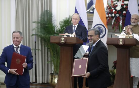 President Vladimir Putin's official visit to India. Day two