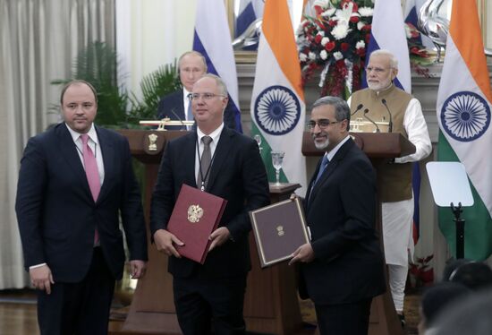 President Vladimir Putin's official visit to India. Day two