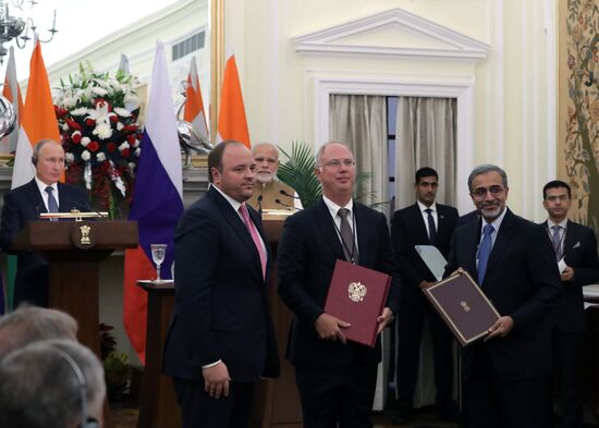 President Vladimir Putin's official visit to India. Day two