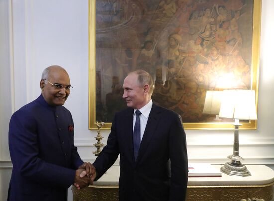 President Vladimir Putin's official visit to India. Day two