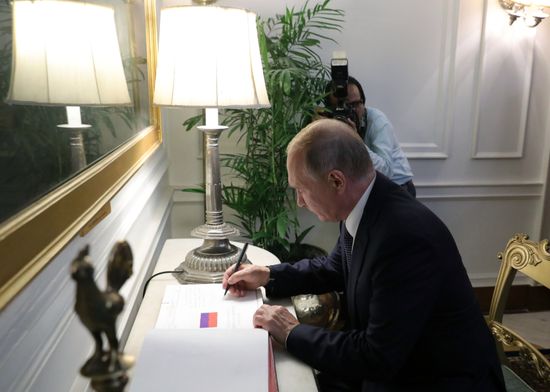 President Vladimir Putin's official visit to India. Day two