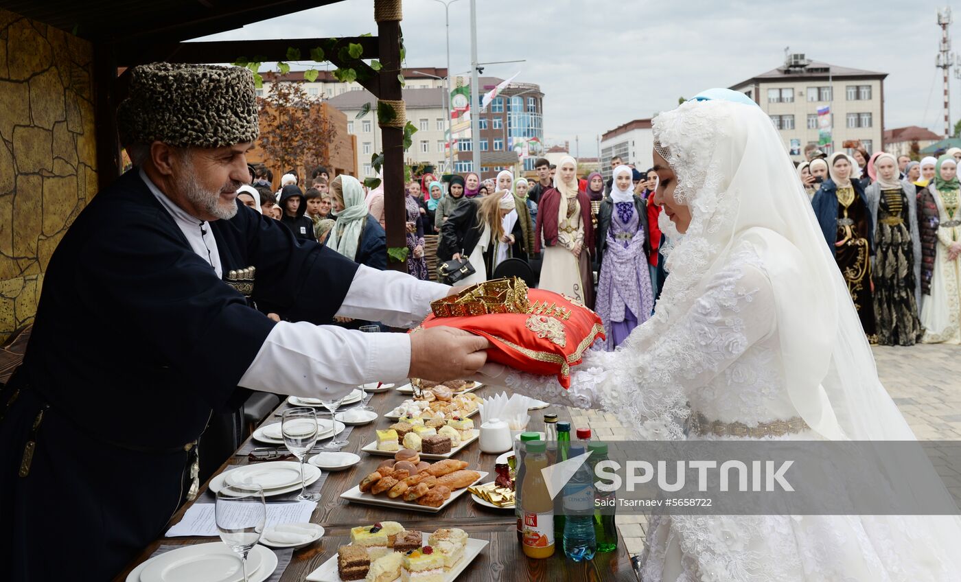 Russia Chechnya Mass Wedding