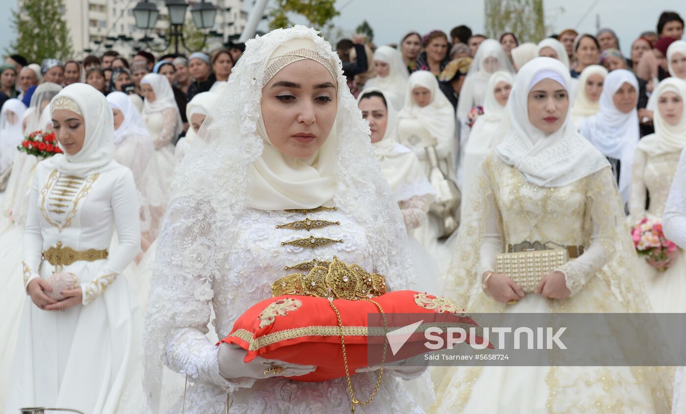 Russia Chechnya Mass Wedding