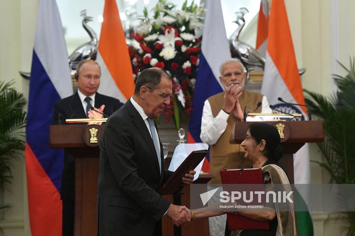 President Vladimir Putin's official visit to India. Day two